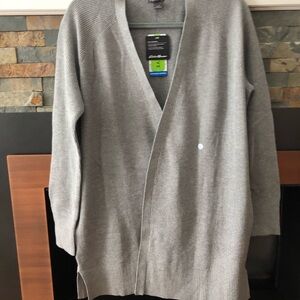 Eddie Bauer Gray Womens Cardigan Sweater